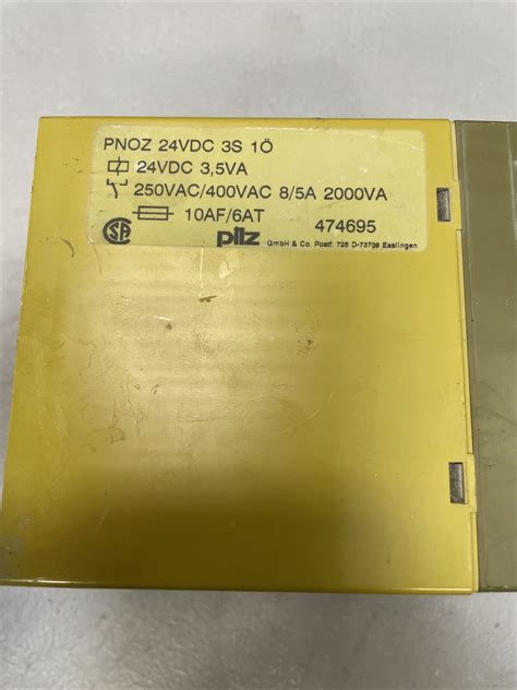 Pilz 17753 Pnoz 24vdc 3s 10 Isolation Safety Relay 2b Palmetto