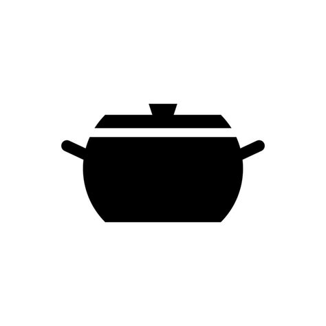 Cooking Pot Icon Logo Isolated On White Background 25722124 Vector Art