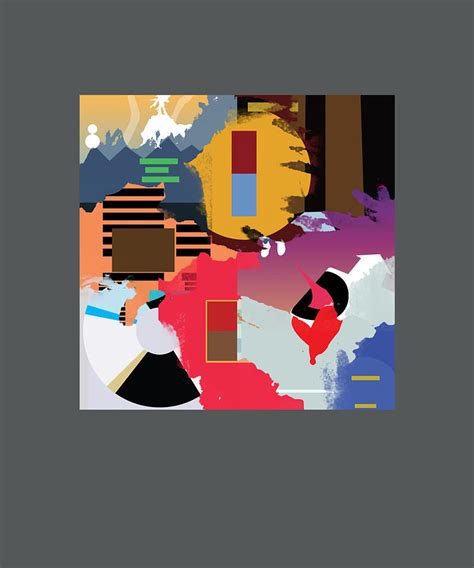 Kanye Albums Collage Aesthetic Painting by Shaw Evans - Pixels