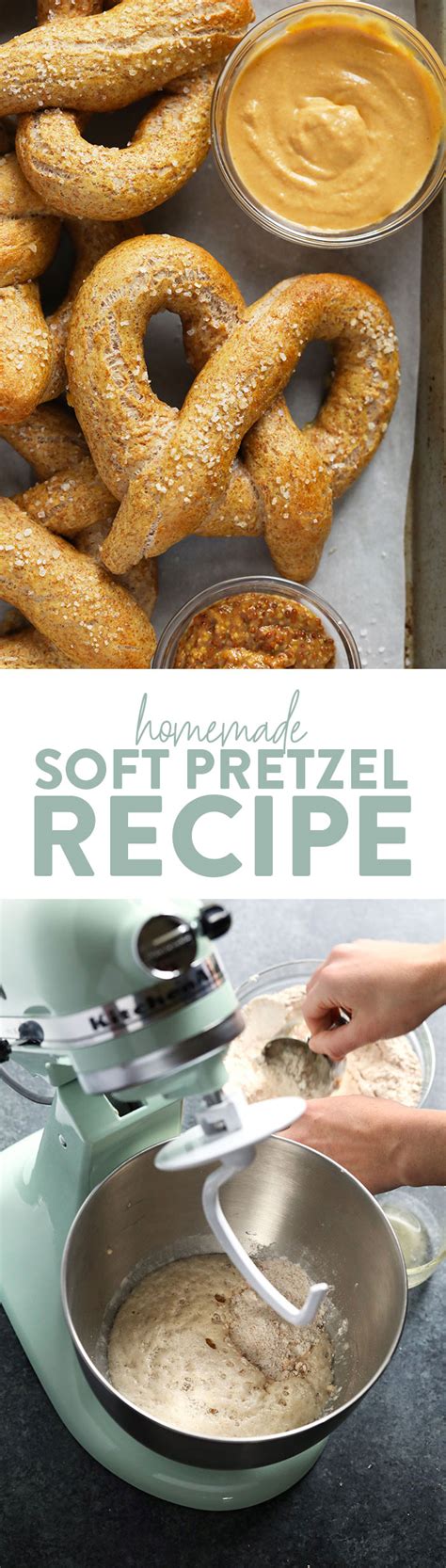 Healthy Soft Pretzel Recipe (super simple!) - Fit Foodie Finds