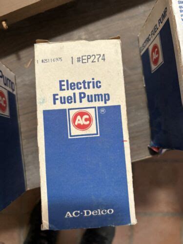 Electric Fuel Pump Ac Delco Ep 274 Ebay