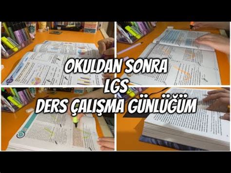 Okuldan Sonra Ders Çalışma Günlüğüm 8 Sınıf LGS Ders Çalışma Vlog