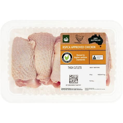 Woolworths Rspca Approved Chicken Thigh Cutlets 450g 700g Woolworths