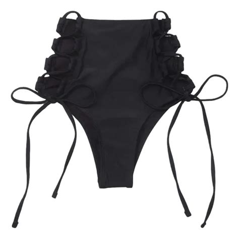 Bikini Sexy De Cintura Alta Con Cordón Lateral Traje De Baño MercadoLibre