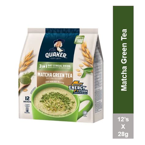 Malaysia Import Quaker In Oat Cereal Drink Matcha Green Tea