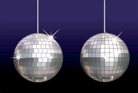 Disco Banner Mirrorball Party Ball Royalty Free Vector Image