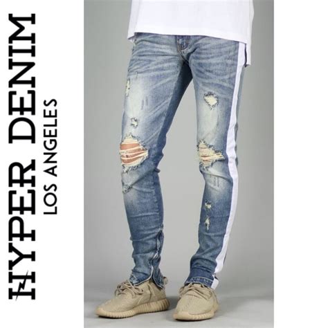 Hyper Denim Jeans Hyper Denim Light Blue Track Zipper Jean Poshmark