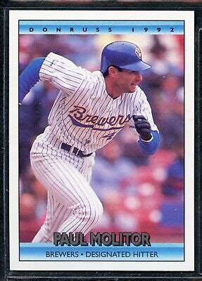 1992 Donruss Baseball 51 Paul Molitor Milwaukee Brewers EBay