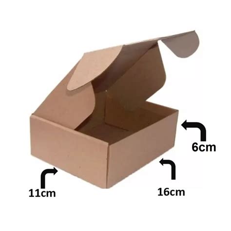 10 Caixas de Papelão 16x11x06 Auto Montável Para Envio E Commerce