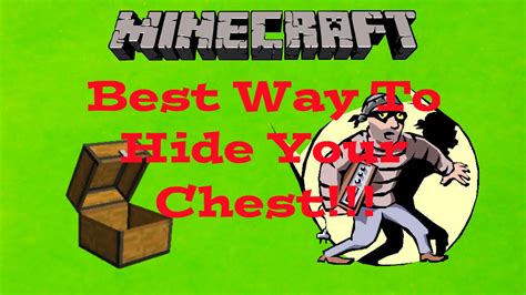 Minecraft Console Best Way To Hide Your Chest Youtube