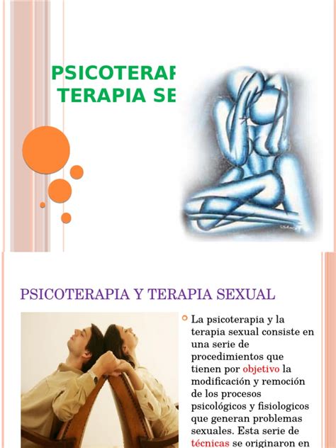 Psicoterapia Y Terapia Sexual En Disfunciones Sexuales Pdf Disfunción Sexual Psicoterapia