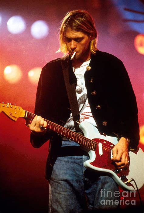 Kurt Cobain Playing Guitar