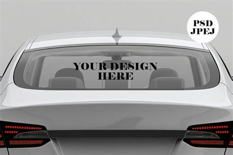 Car Window Mockup Psd Car Decal Mock Up Car 4430798