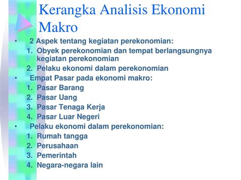 Pengertian Analisis Ekonomi Makro Warren Johnston