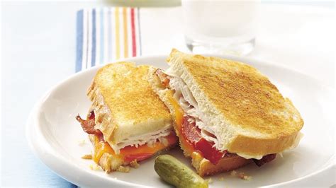 Toasted Turkey and Bacon Sandwiches Recipe - Tablespoon.com