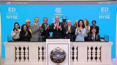 Con Edison Rings Nyse Opening Bell To Celebrate Bicentennial Youtube