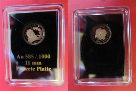 Papua Neuguinea Papua New Guinea 1 Kina 2017 Gold Mini Galileo