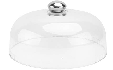 Ipetboom Cake Stand Cover Food Plate Lid Clear Cloche Bell