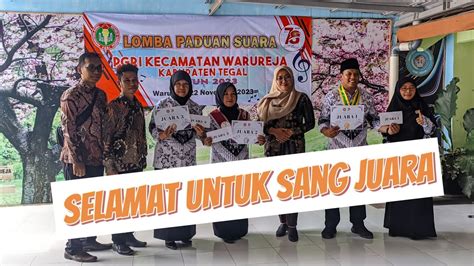 Sorot Ekspresi Bangga Dan Bahagia Sang Juara Paduan Suara Youtube