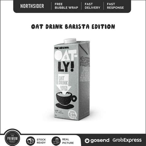 Jual Oatly Oat Milk Drink Barista Edition Liter Susu Gandum Vegan