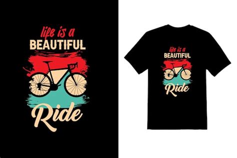 Premium Vector Life Is Beautiful Ride Typeface Vector T Shirt Design