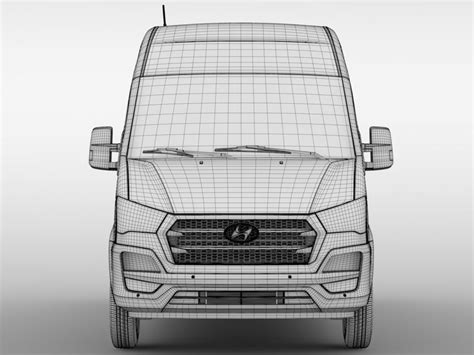 Hyundai H350 Van Lwb 2017 3d Model Flatpyramid