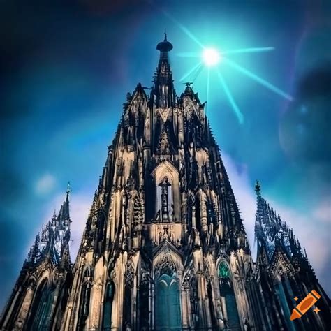 Der K Lner Dom With The Clock Tower Of Hogwarts Castle In The