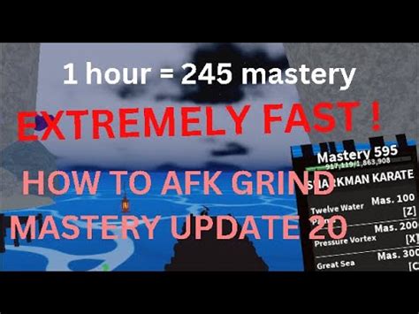 How To AFK Grind Mastery In Blox Fruits UPDATE 20 YouTube