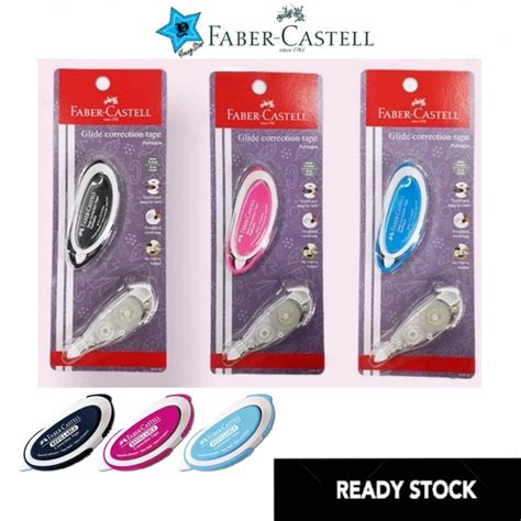 Faber Castell Glide Refillable Correction Tape Set Body Refill