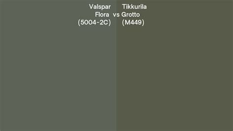 Valspar Flora C Vs Tikkurila Grotto M Side By Side Comparison