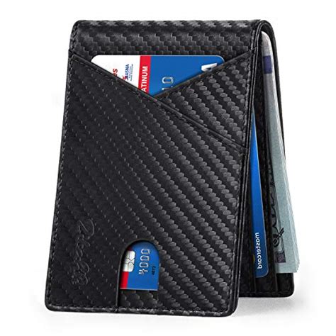 Zitahli Mens Slim Wallet With Bill Pockets RFID Blocking Leather Bifold