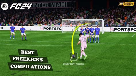 Best Freekicks Compilations Fc How To Score Freekick In Fc Messi