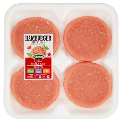 Hamburger Di Pollo Amadori Gr L Ecommerce Secondo Iper Tosano