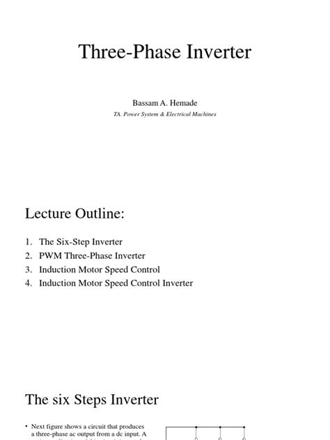 Three Phase Inverter | PDF | Power Inverter | Engineering