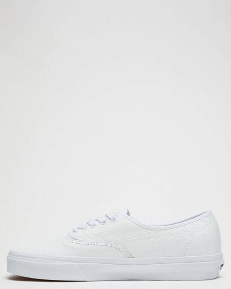 Vans Authentic Premium Leather Shoe True White Surfstitch