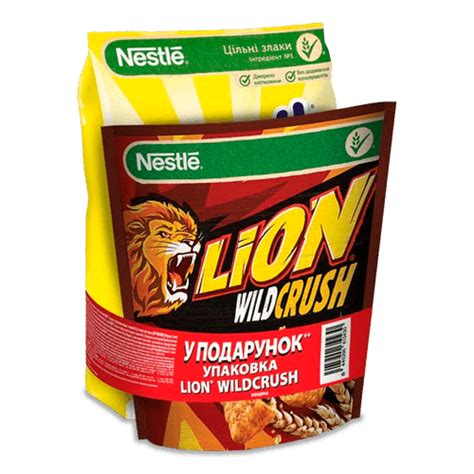 Сніданок Nestle Nesquik Lion Wildcrush подарунок 460г 350г онлайн