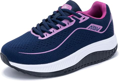 Aov Womens Walking Shoes With Arch Support Plantar Fasciitis Running Sneakers