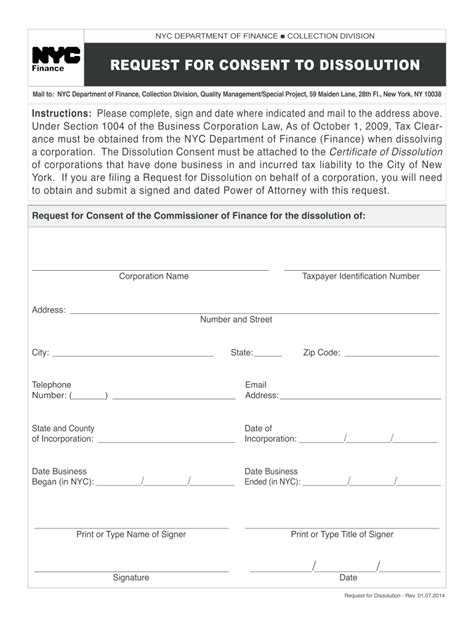 Form Tr 960 Consent To Dissolution Of A Corporation Fill Out And Sign Online Dochub