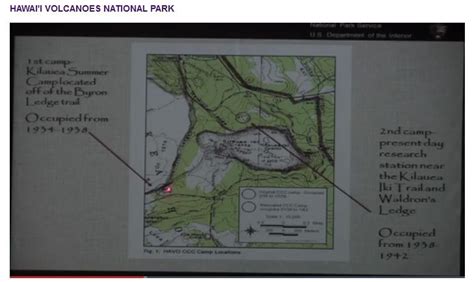 Map Of Ccc Projects In The Hilina Pali Area Hawaii Volcanoes National