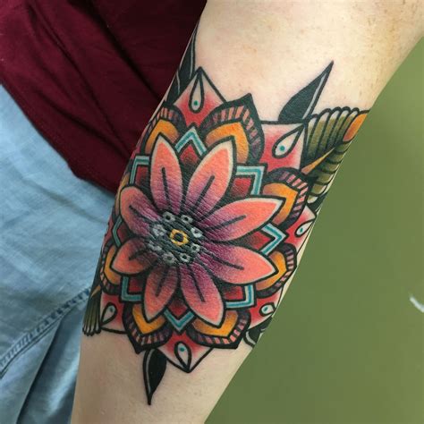 Mandala Tattoo Elbow