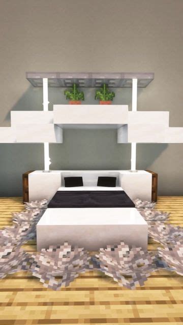 Minecraft Modern Bed Design