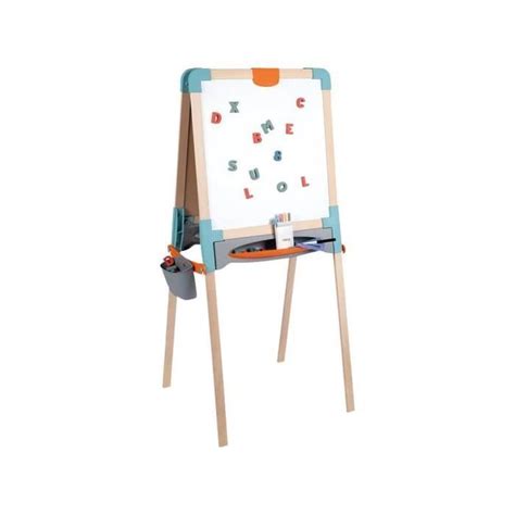 Smoby Tableau En Bois Double Face Ardoise Craie Et Blanche