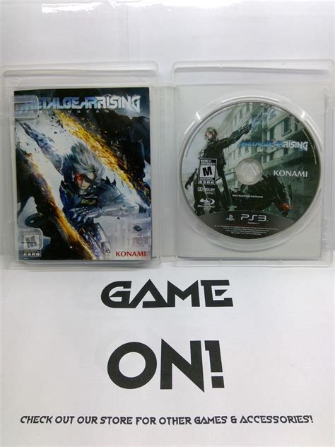 Metal Gear Rising Revengeance Playstation 3 2013 Complete Tested Working 83717202066 Ebay