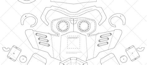 StarLord Mask Template – DaliLomo