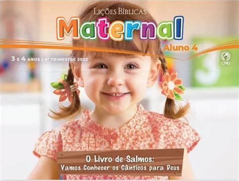 Lições Bíblicas Aluno Classe Maternal 4 Cpad Ebd MercadoLivre