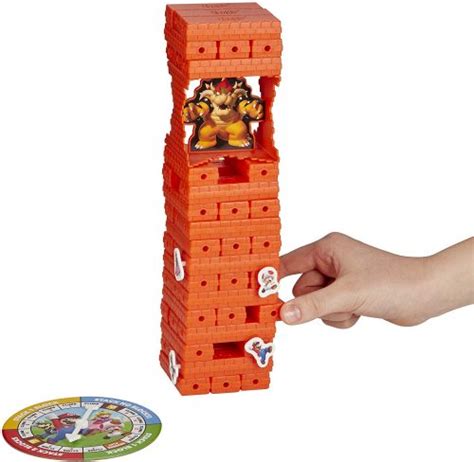 Super Mario Jenga - Mario Luigi Peach & Toad Topple Bowser - Yinz Buy