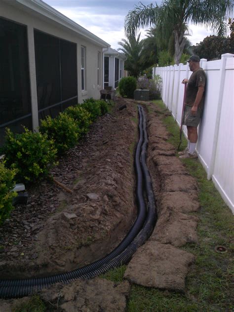 Downspout diversion drain - Talk of The Villages Florida