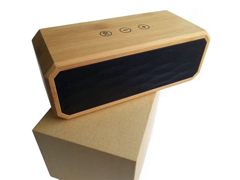 BT616 Bamboo Design Stereo Mini Bluetooth Lautsprecher