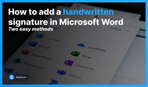 How To Add Handwritten Signature In Word 2024 Signhouse