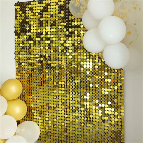 Gold Sequin Shimmer Wall Backdrop Panels For Party Decorations Etsy UK